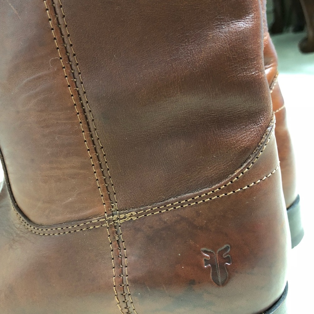 Frye Melissa button boots in cognac size 7.5 - Picture 5 of 7